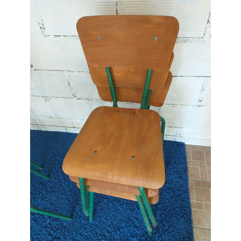 Lot de 6 chaises vintage  Mullca 511 1950