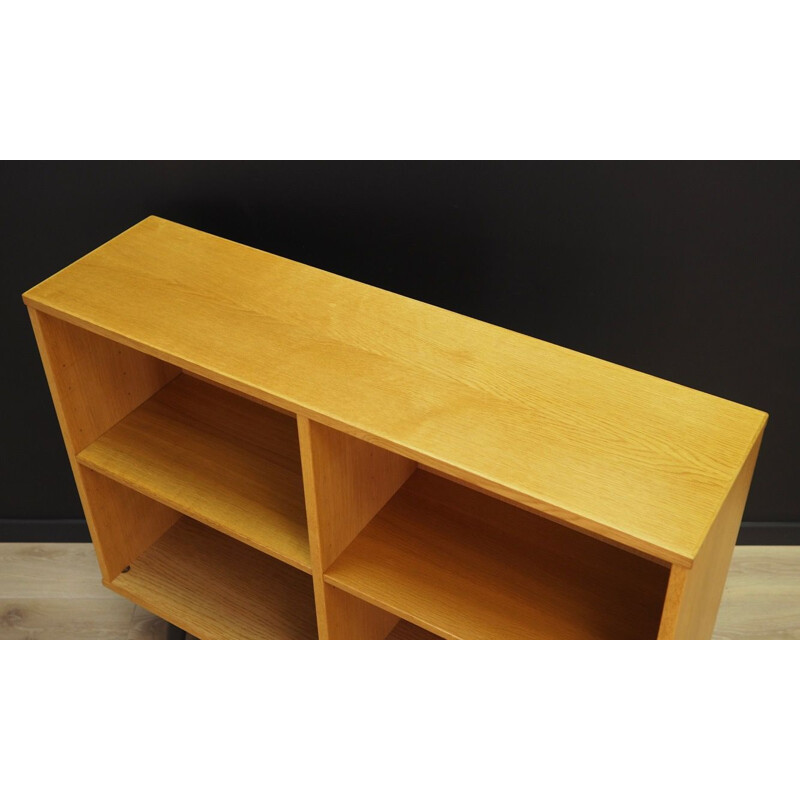 Vintage bookcase  library  ash Scandinavian 1970s