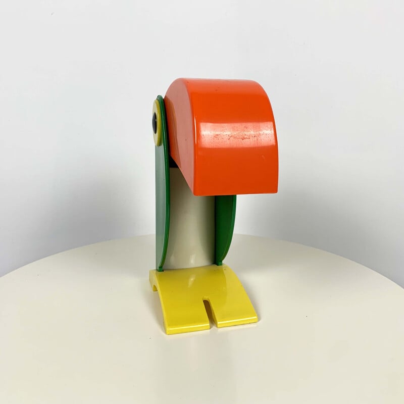 Lampe de table Vintage Toucan Orange & vert par Old Timer Ferrari, 1960