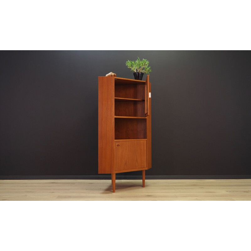 Vintage corner cabinet teak Danish 1970's