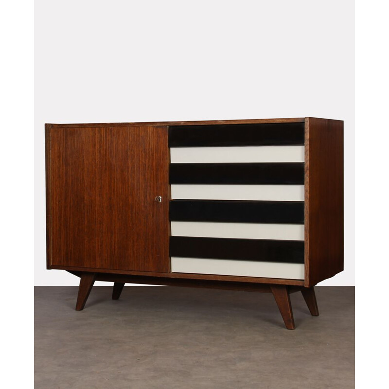 Vintage oak chest of drawers by Jiri Jiroutek, 1960