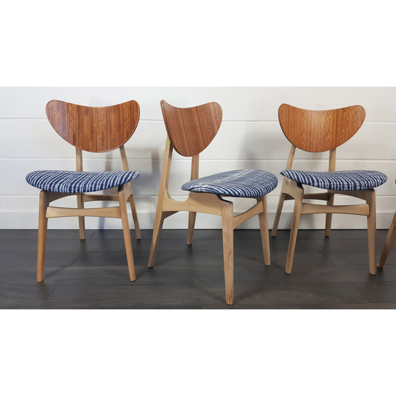 Set of 4 Vintage Dining Chairs,G-Plan Butterfly  1950s