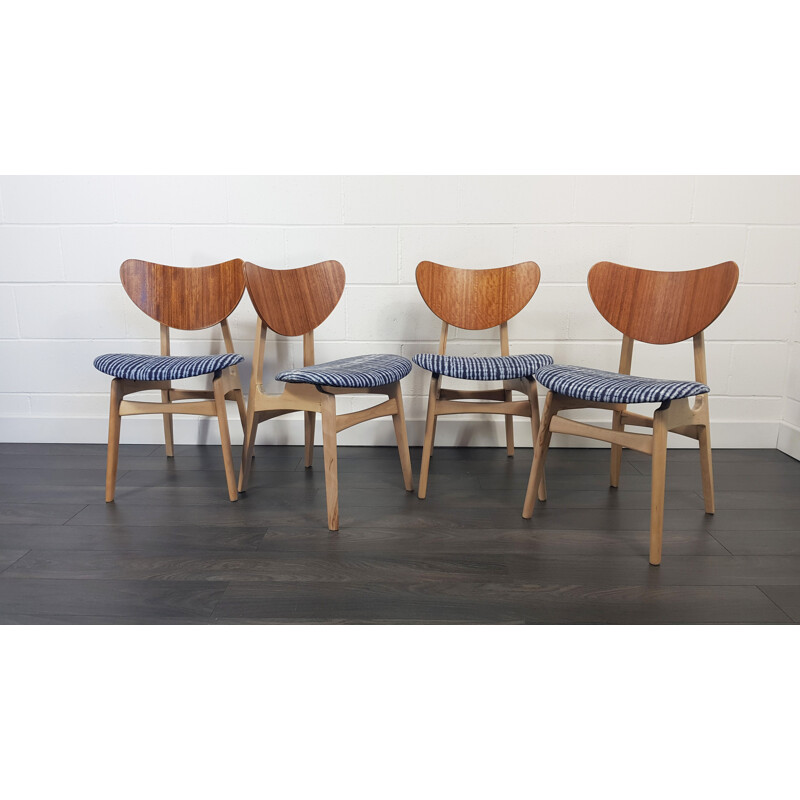 Set of 4 Vintage Dining Chairs,G-Plan Butterfly  1950s
