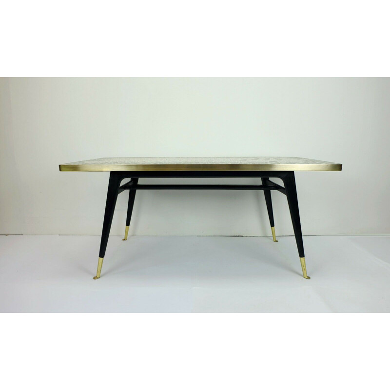 Mid century coffeetable mueller-oerlinghausen mosaic table 1950s