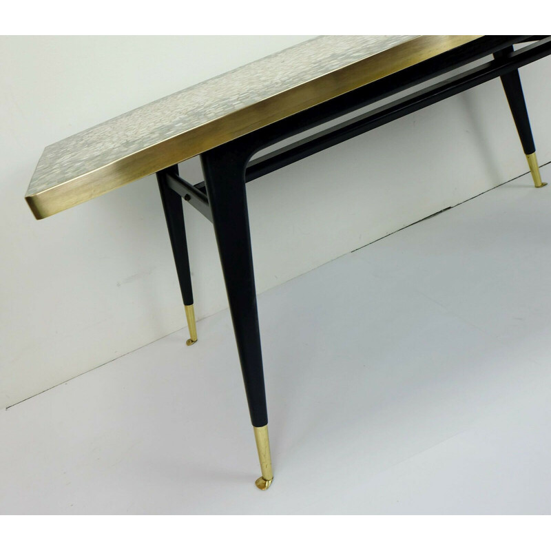 Mid century coffeetable mueller-oerlinghausen mosaic table 1950s