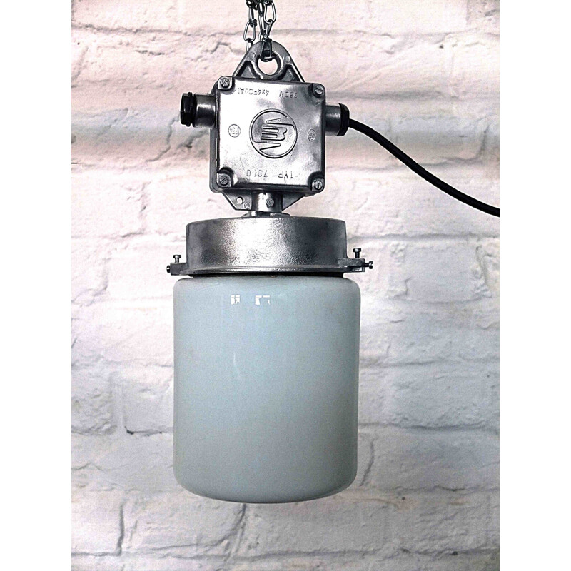 Industrial  Czechoslovakian ceiling light - 1970s