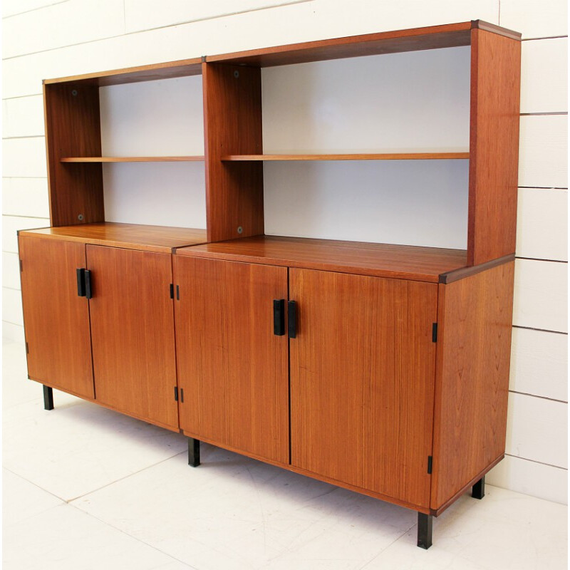 Pastoe mid-century bookcase in teak and metal - 1960s