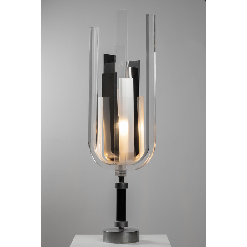 Lampe vintage sculpturale par Philippe Jean 1970