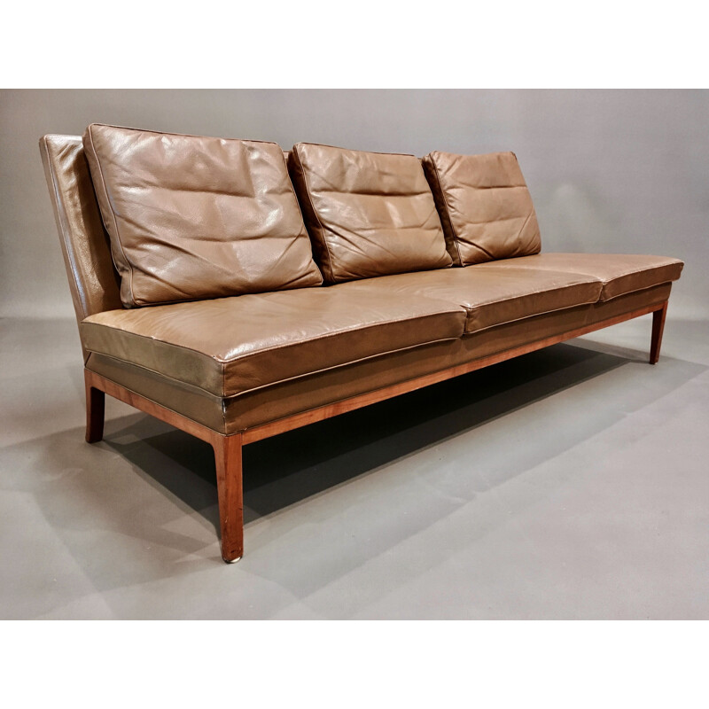 Vintage leather sofa Kill International 1960