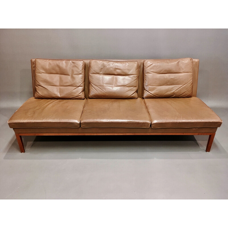 Vintage leather sofa Kill International 1960