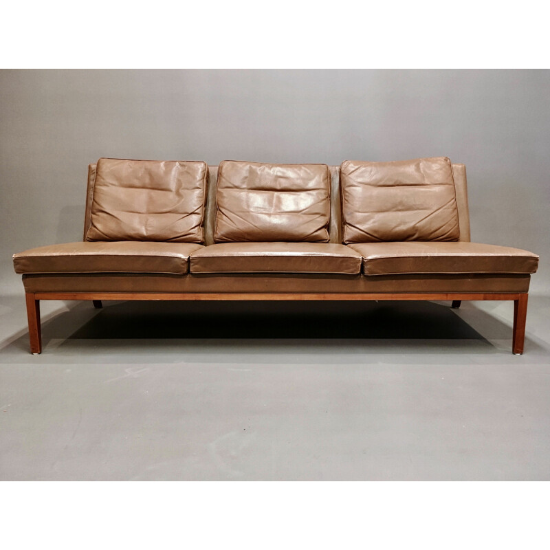 Vintage leather sofa Kill International 1960