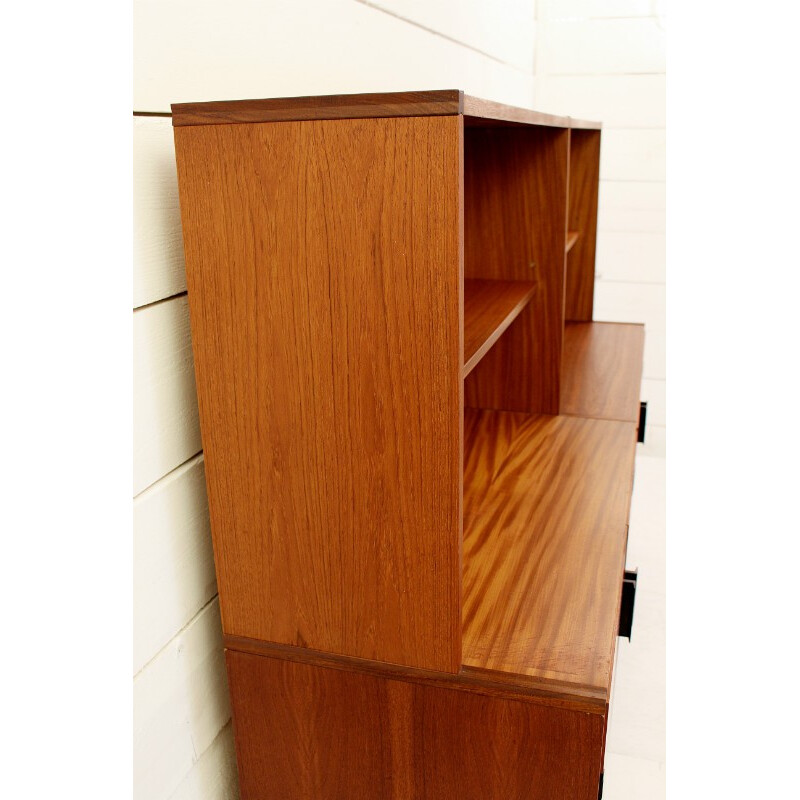 Pastoe mid-century bookcase in teak and metal - 1960s