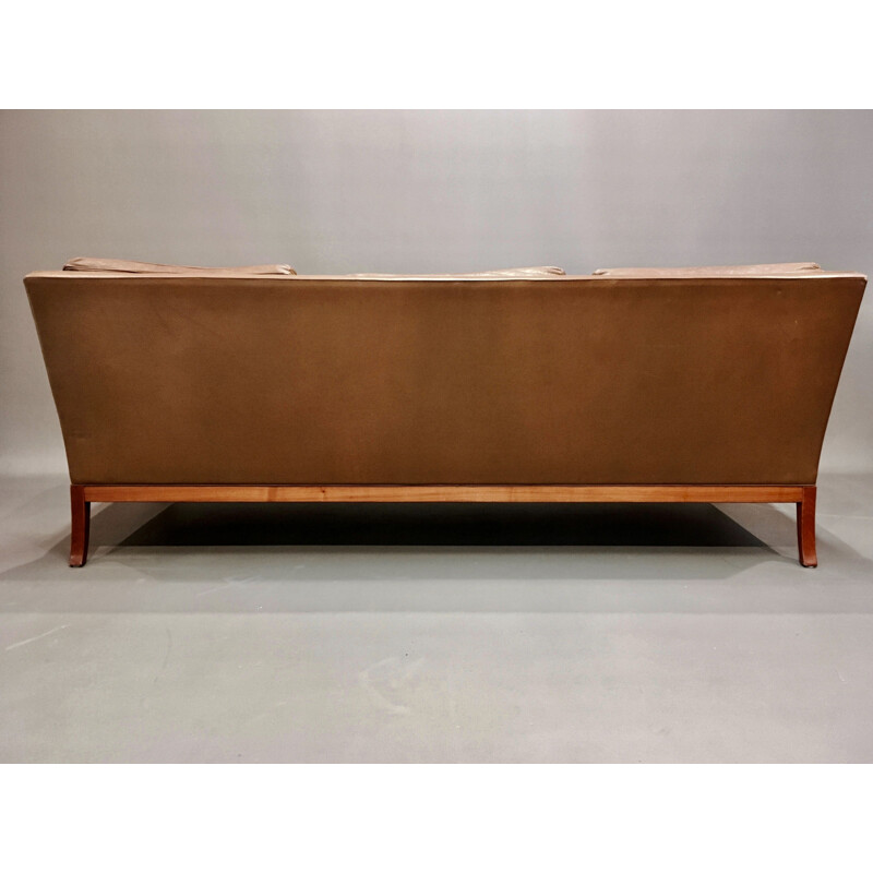 Vintage leather sofa Kill International 1960