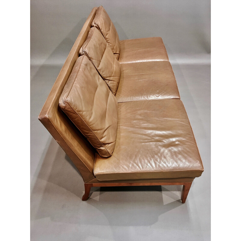 Vintage leather sofa Kill International 1960