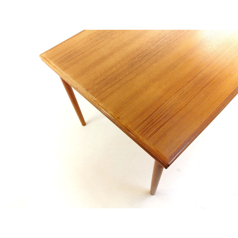 Teak Extending Dining Table Mid Century Danish 1970