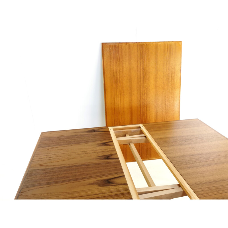 Teak Extending Dining Table Mid Century Danish 1970