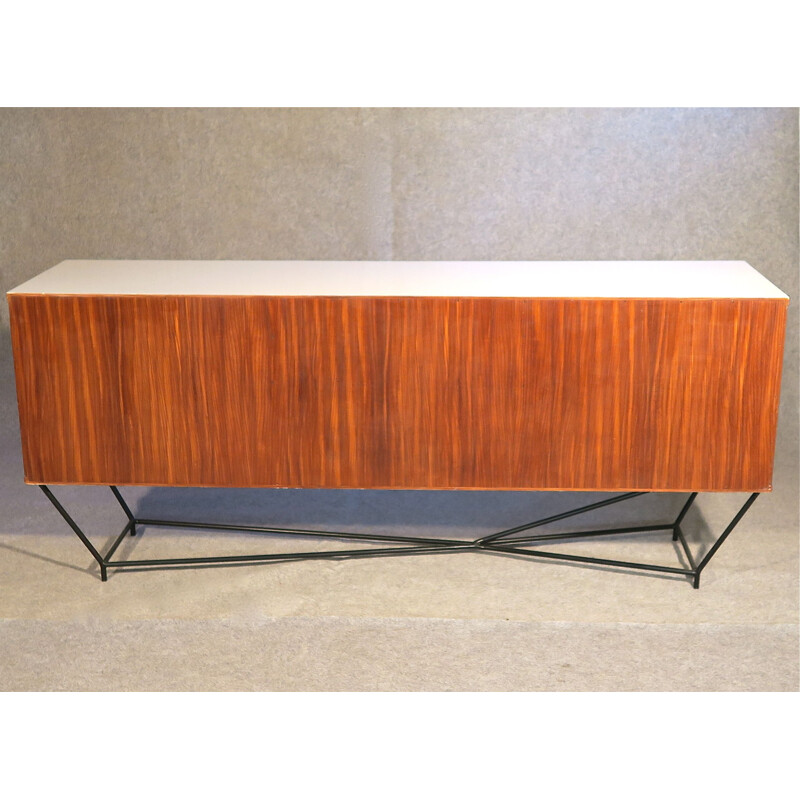 Vintage mahogany and lacquer 1950s sideboard