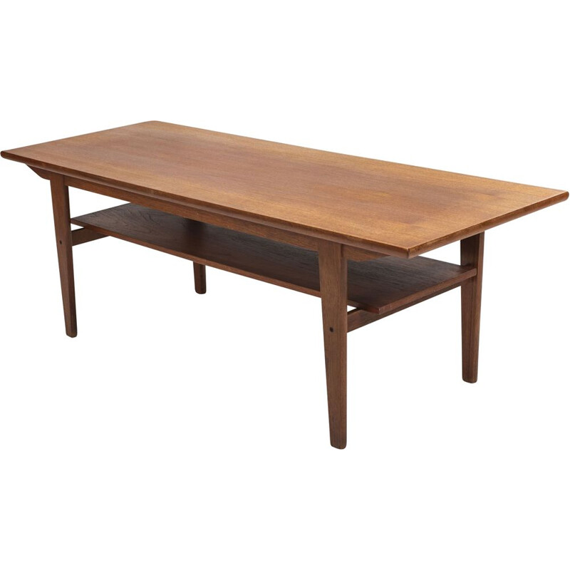 Vintage Teak Coffee Table, Danish 1960s