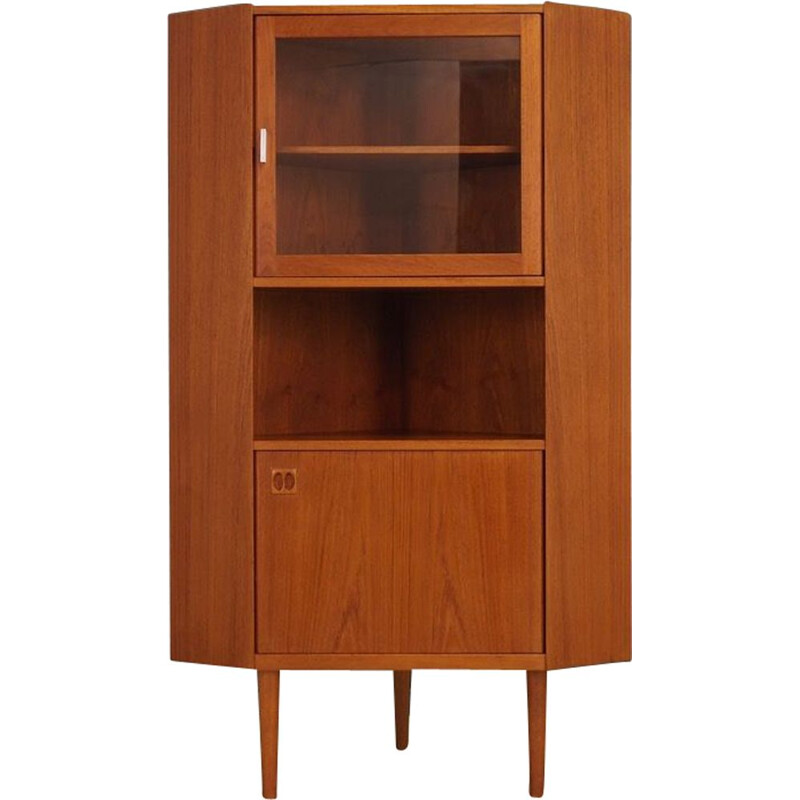 Armoire d'angle vintage en teck danois 1970