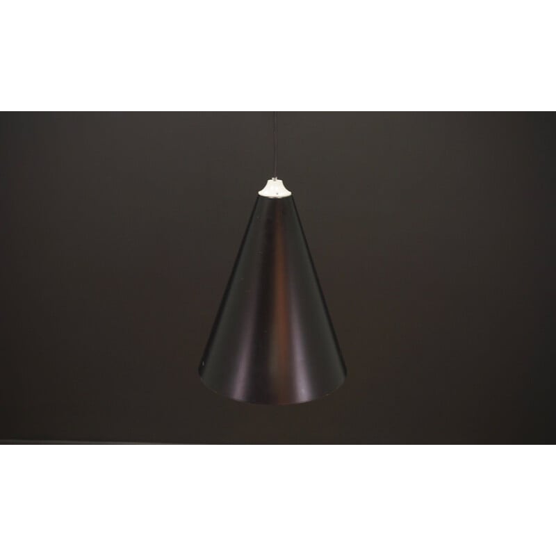 Vintage lamp metal in black color Scandinavian 1970's