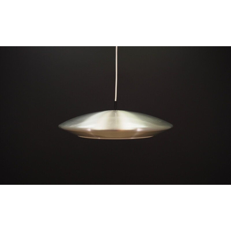 Vintage Scandinavian pendant lamp in metal by Fog & Morup 1970s