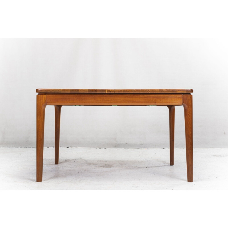 Vintage teak massif folding dining table from Glostrup 1970