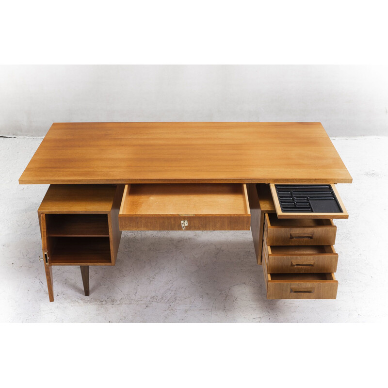 Vintage teak desk 1970s