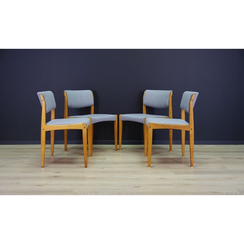 Set of 4 chairs by Henry Walter Klein Danish 1970s