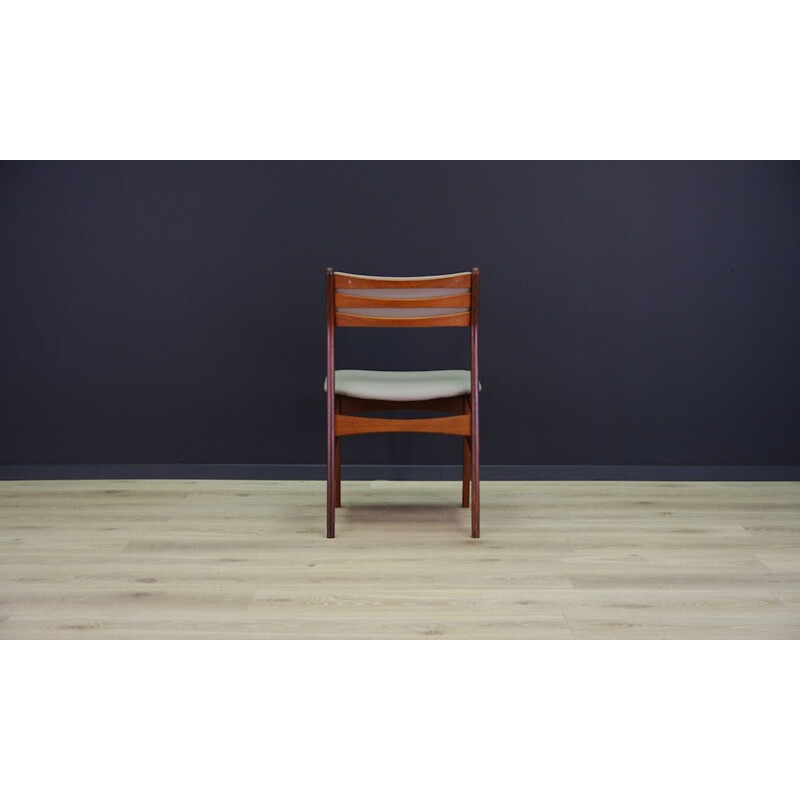 Set of 5 vintage chairs teak Scandinavian 1970s