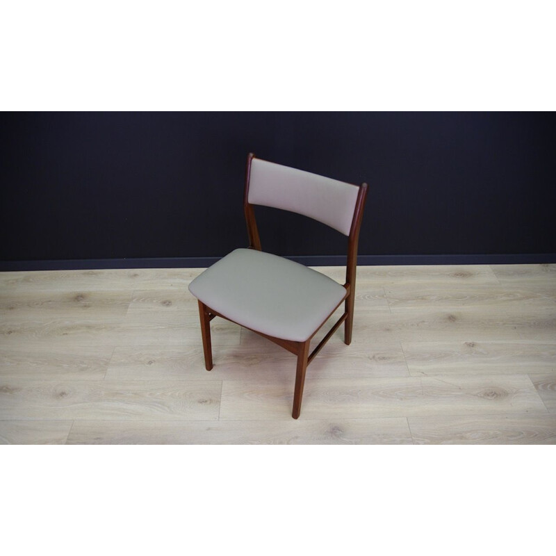 Set of 5 vintage chairs teak Scandinavian 1970s