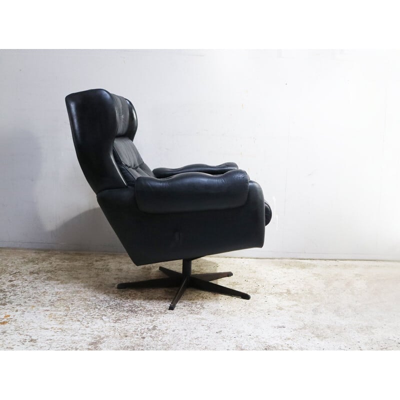 Mid century swivel lounge chair Danish 1960s