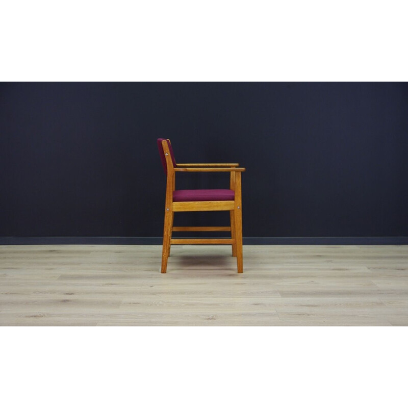 Vintage Armchair ash wood Danish 1970s