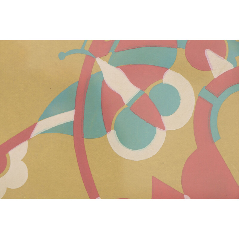Pochoir by Serge Gladky Art Deco 1925