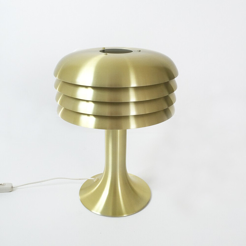 Mid-century desk lamp in metal and brass, Hans Agne JAKOBSSON - 1960s