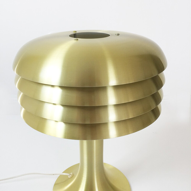 Mid-century desk lamp in metal and brass, Hans Agne JAKOBSSON - 1960s