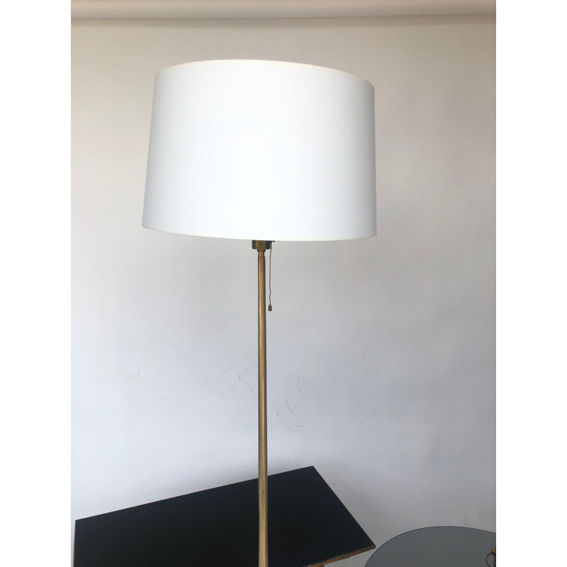 Vintage gilt bronze floor lamp 1950