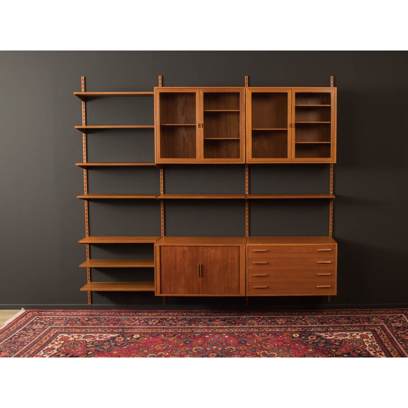 Vintage wall unit teak  by Kai Kristiansen for FM Møbler 1960s