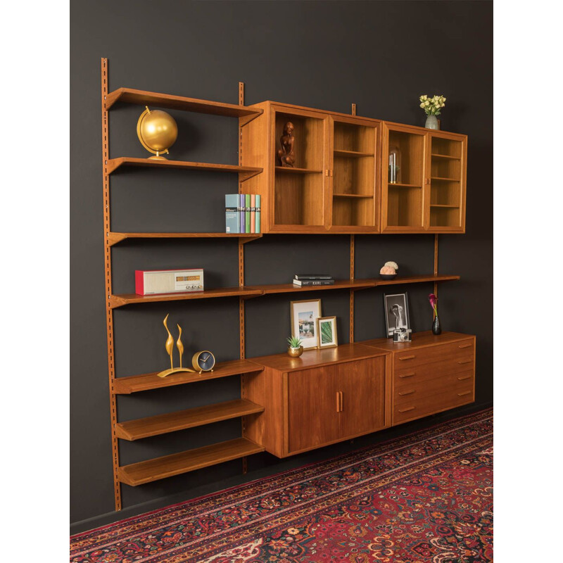 Vintage wall unit teak  by Kai Kristiansen for FM Møbler 1960s