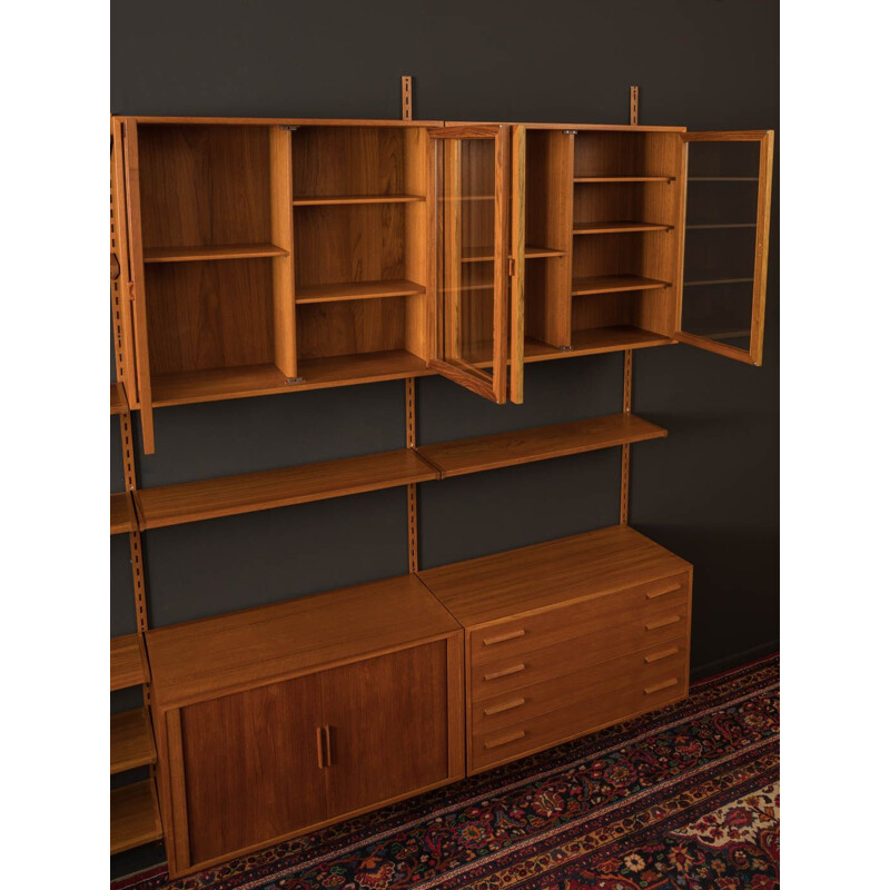 Vintage wall unit teak  by Kai Kristiansen for FM Møbler 1960s