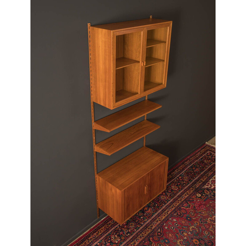 Vintage wall unit teak by Kai Kristiansen for FM Møbler 1960s