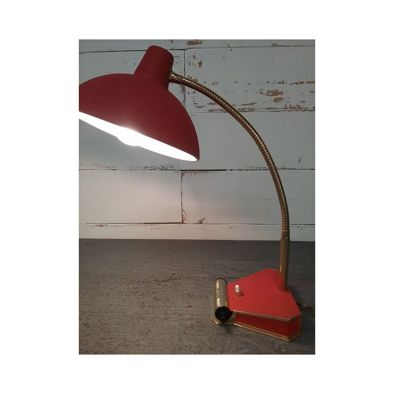 Vintage calendar desk lamp Aluminor 1950