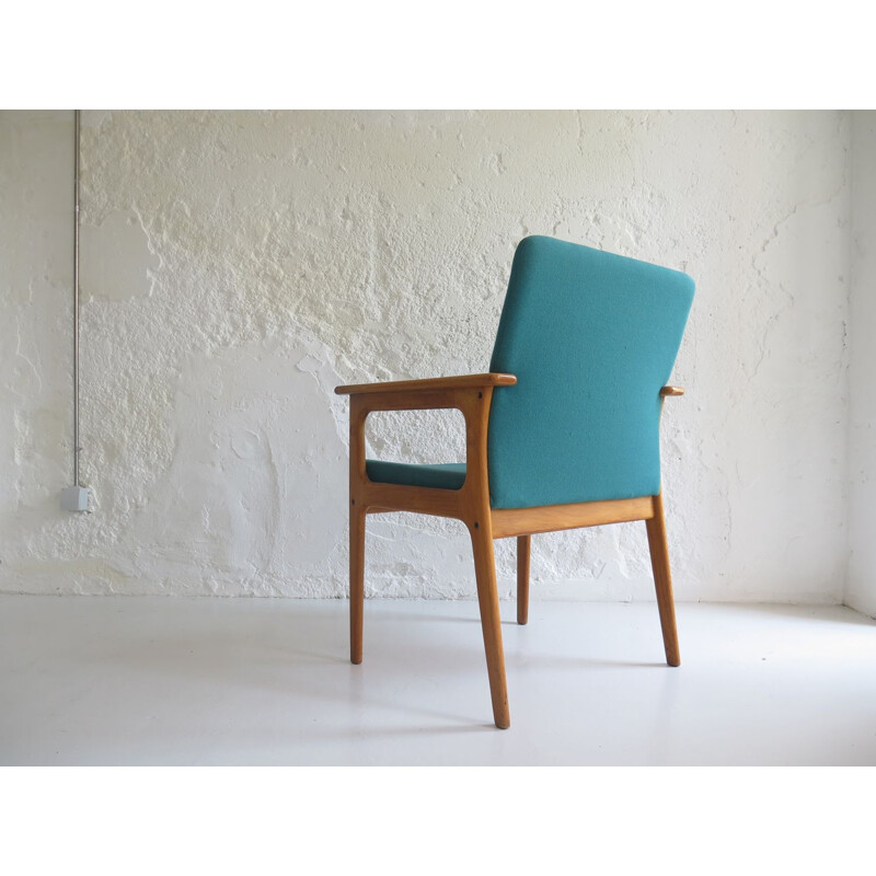 Pair of Vintage oak armchair, Denmark, 1970