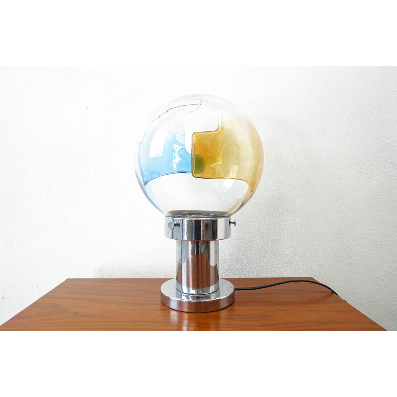 Vintage Table Lamp by Toni Zuccheri for Venini, Space Age 1960s