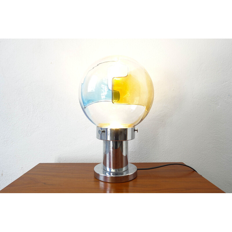 Vintage Table Lamp by Toni Zuccheri for Venini, Space Age 1960s