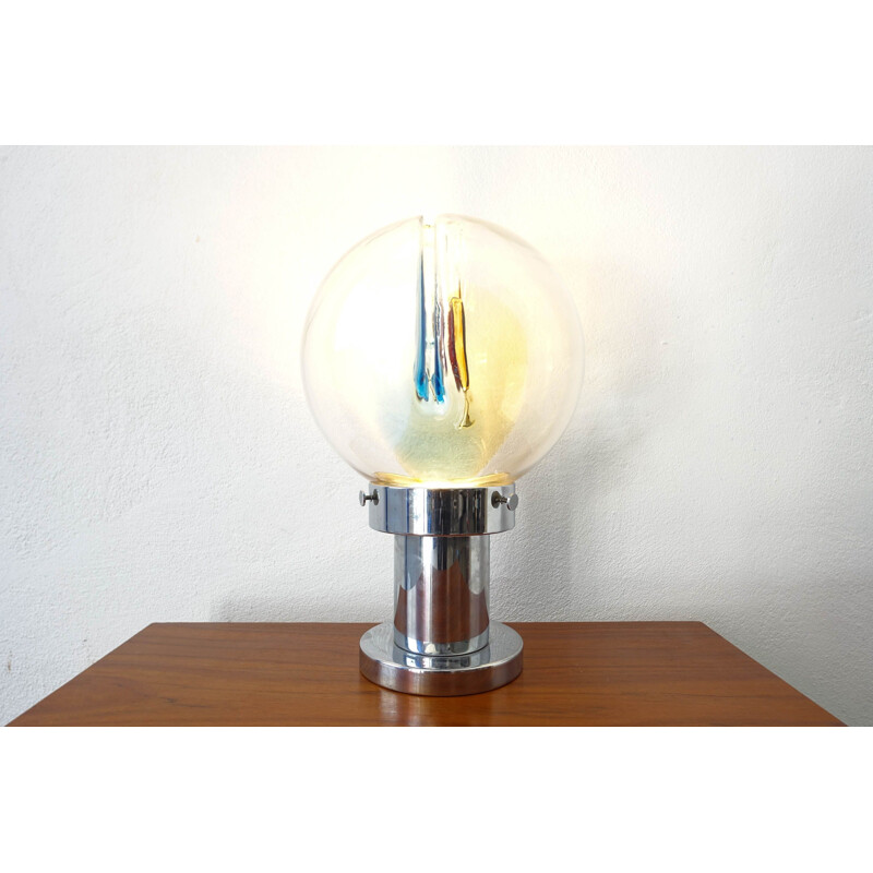 Vintage Table Lamp by Toni Zuccheri for Venini, Space Age 1960s