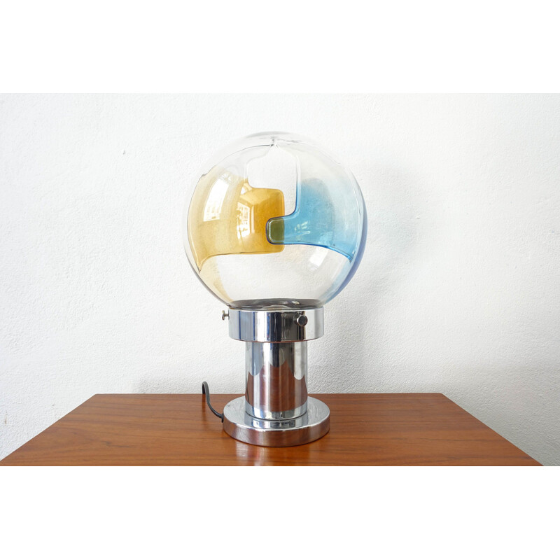 Vintage Table Lamp by Toni Zuccheri for Venini, Space Age 1960s