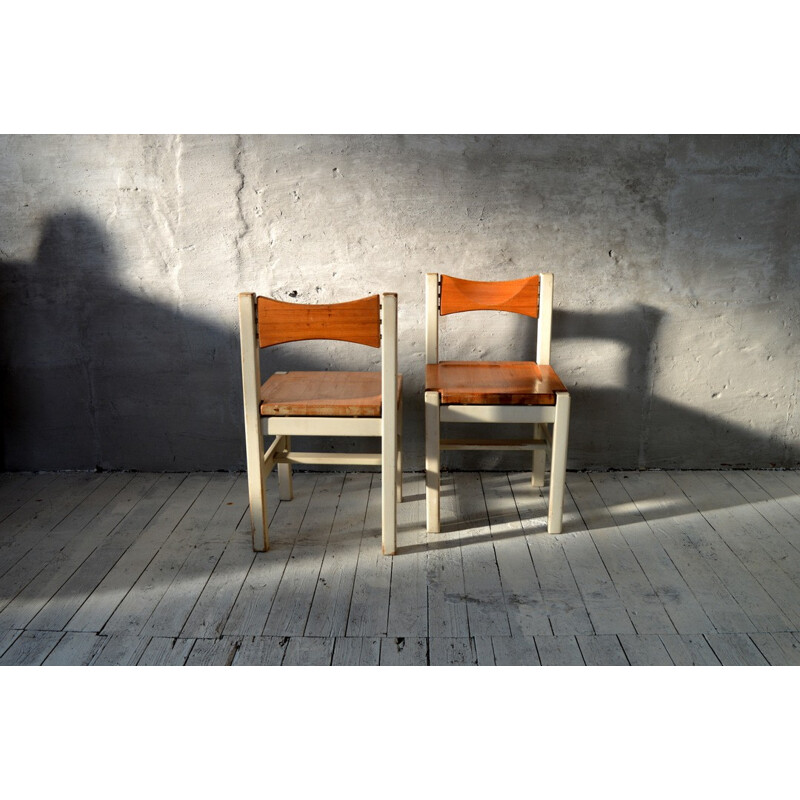 Set of 2 Laukaan Pu chairs, Ilmari TAPIOVAARA - 1963