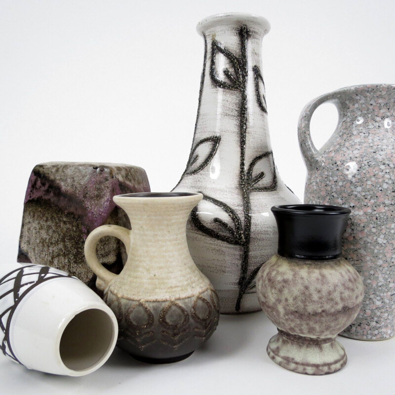 Set aus 12 Vintage-Vasen aus Keramik