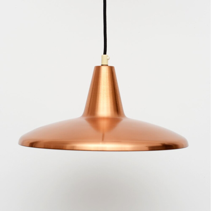 Vintage lamp in copper lacquered Scandinavian 1960s