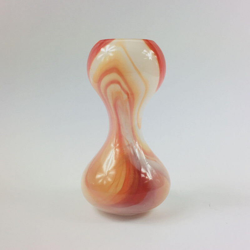 Vase Vintage en verre de Murano par Carlo Moretti 1970